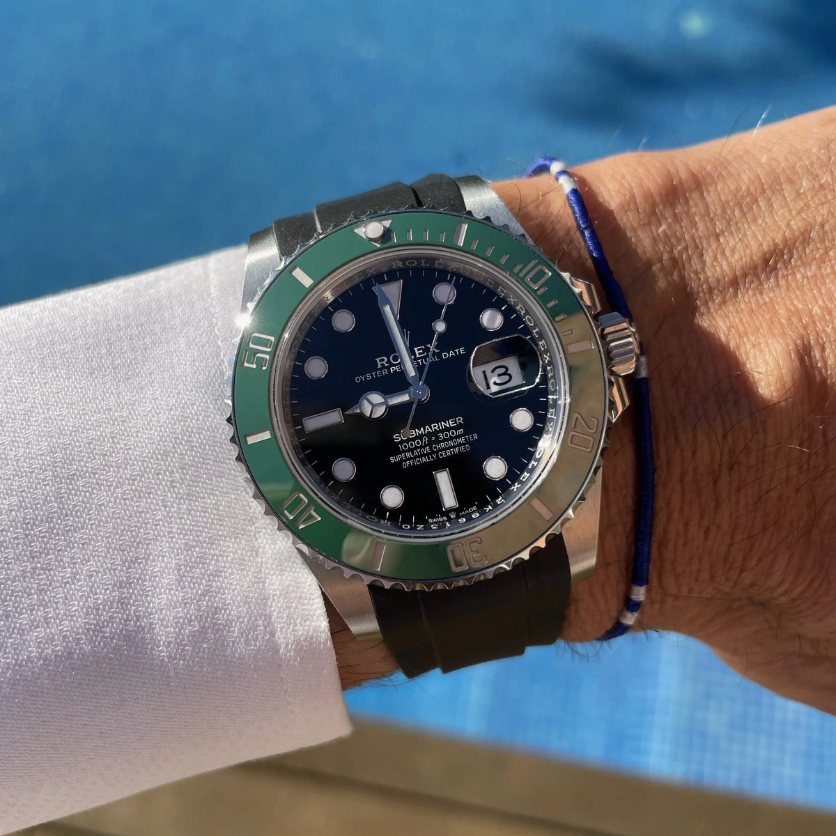 Bracelet Caoutchouc Rolex Submariner Avec Date "Starbucks" (6 Chiffres ...